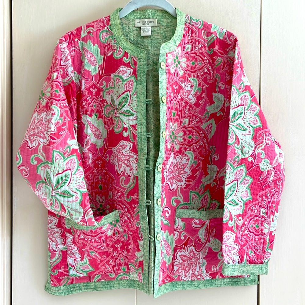 Appleseeds petite 100% cotton reversible jacket